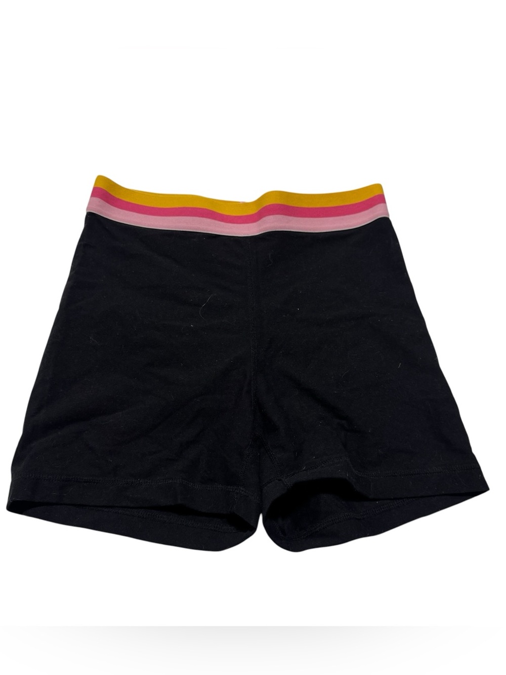 Popflex Black High Waisted Athletic Biker Shorts